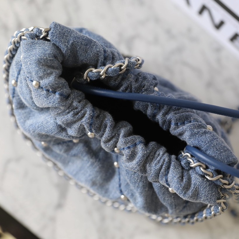 24S 22Bag Mini牛仔丹寧牛仔 鉚釘包_4