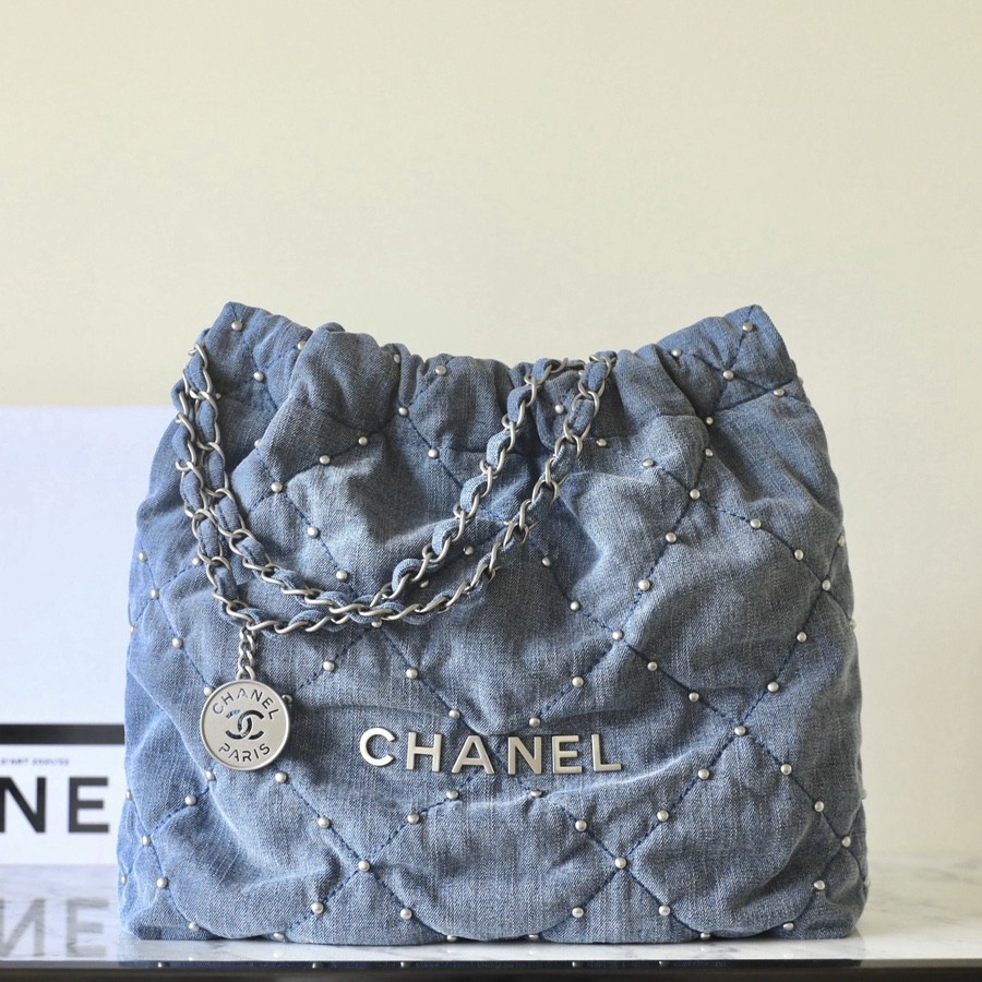 24S 22Bag 丹寧牛仔鉚釘包 小號_1