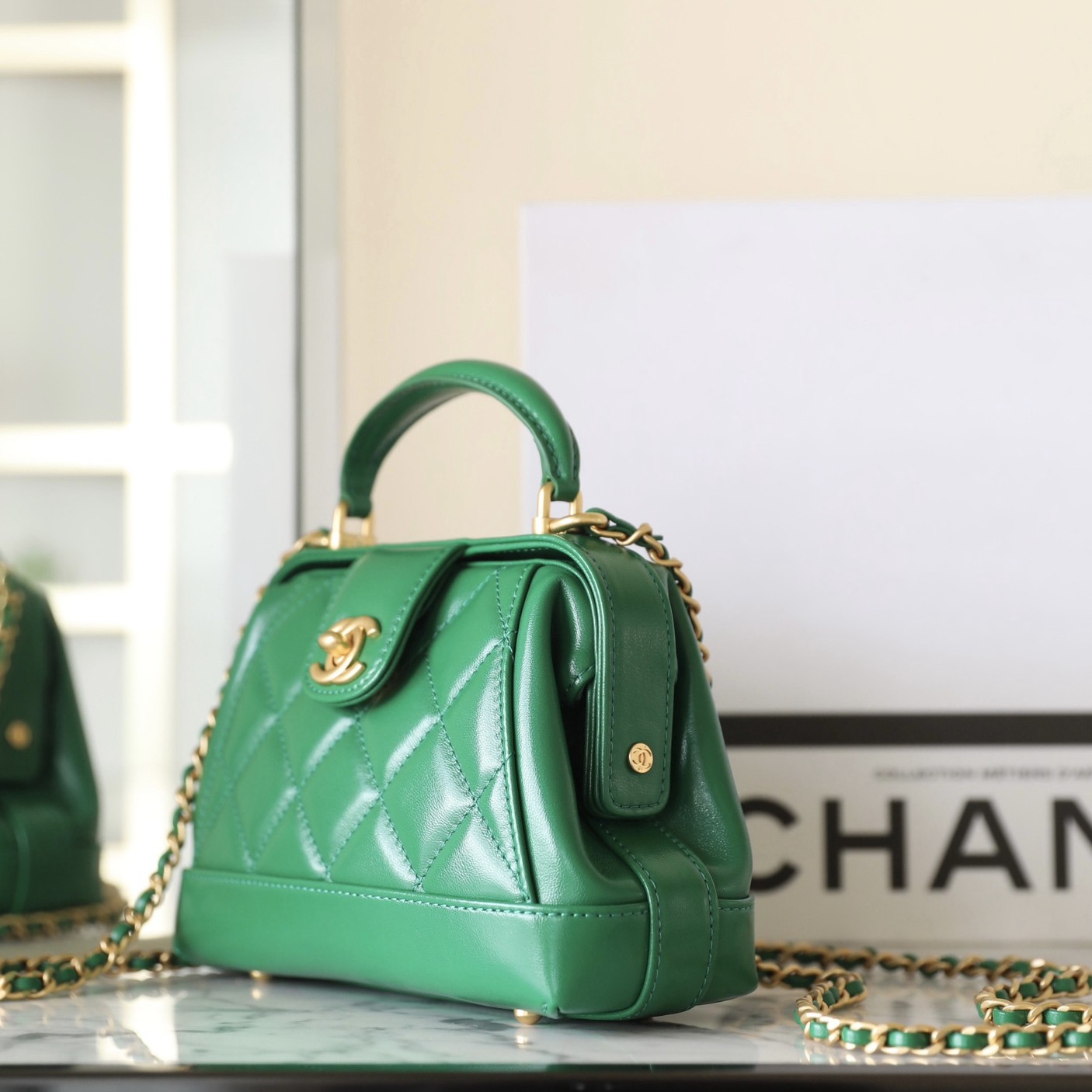 24A高級手提醫生包紫色中號_4