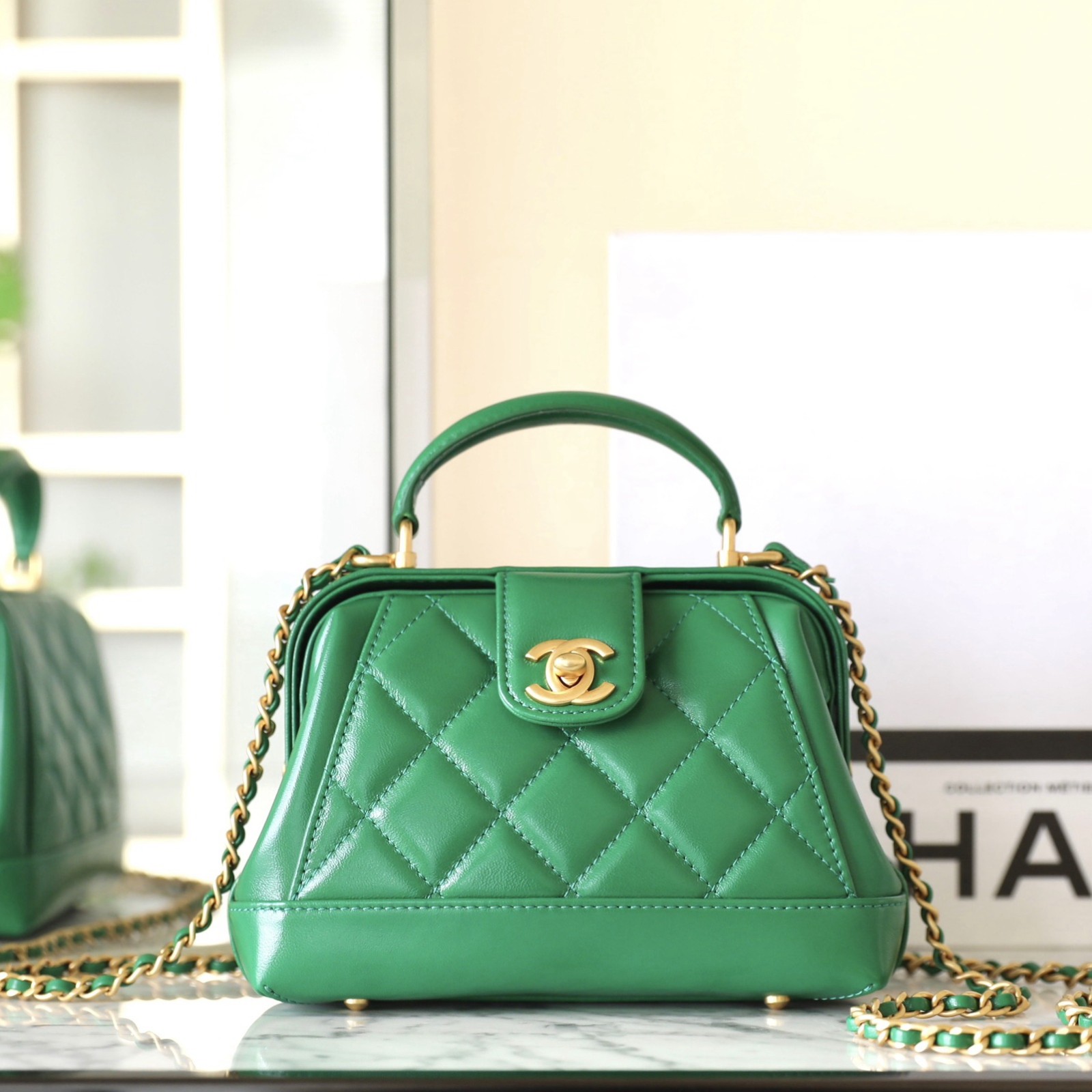 24A高級手提醫生包紫色中號_3