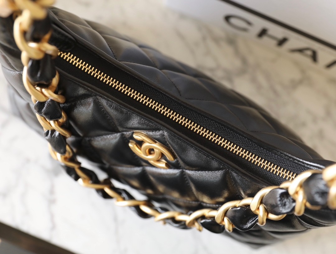 24A流浪腋下包 黑色 中號_4