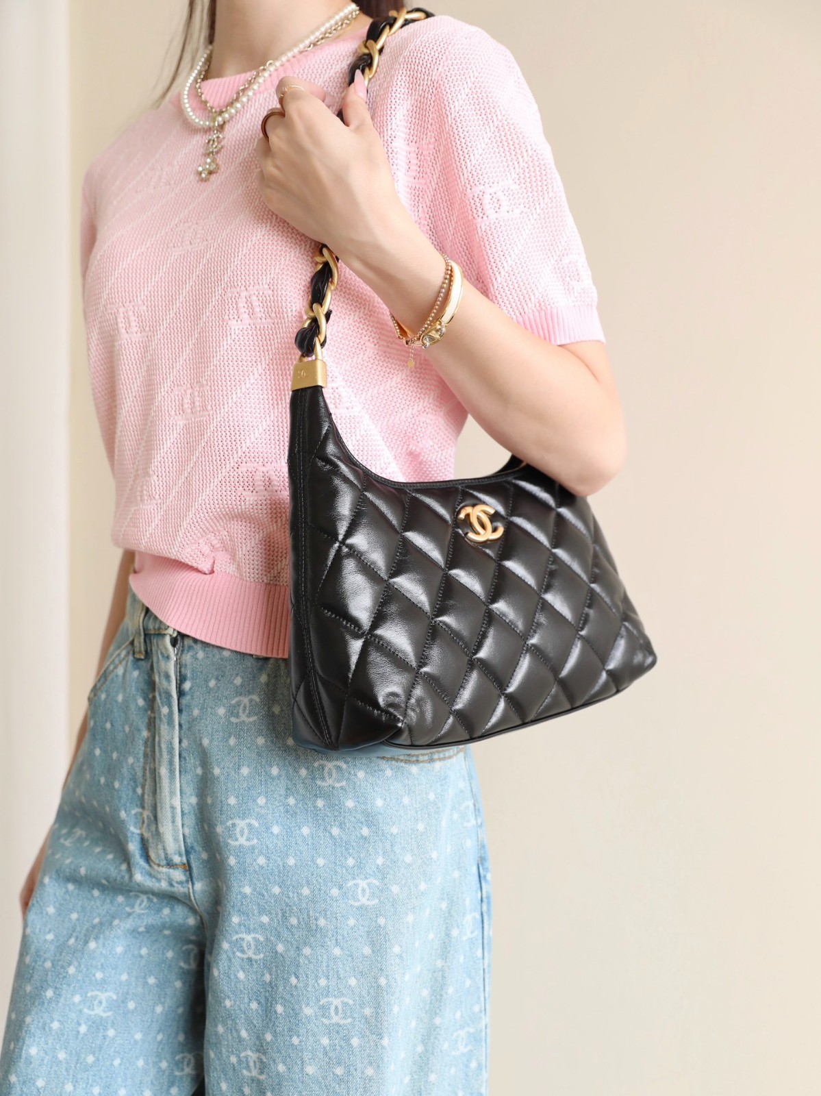 24A流浪腋下包 黑色 中號_9