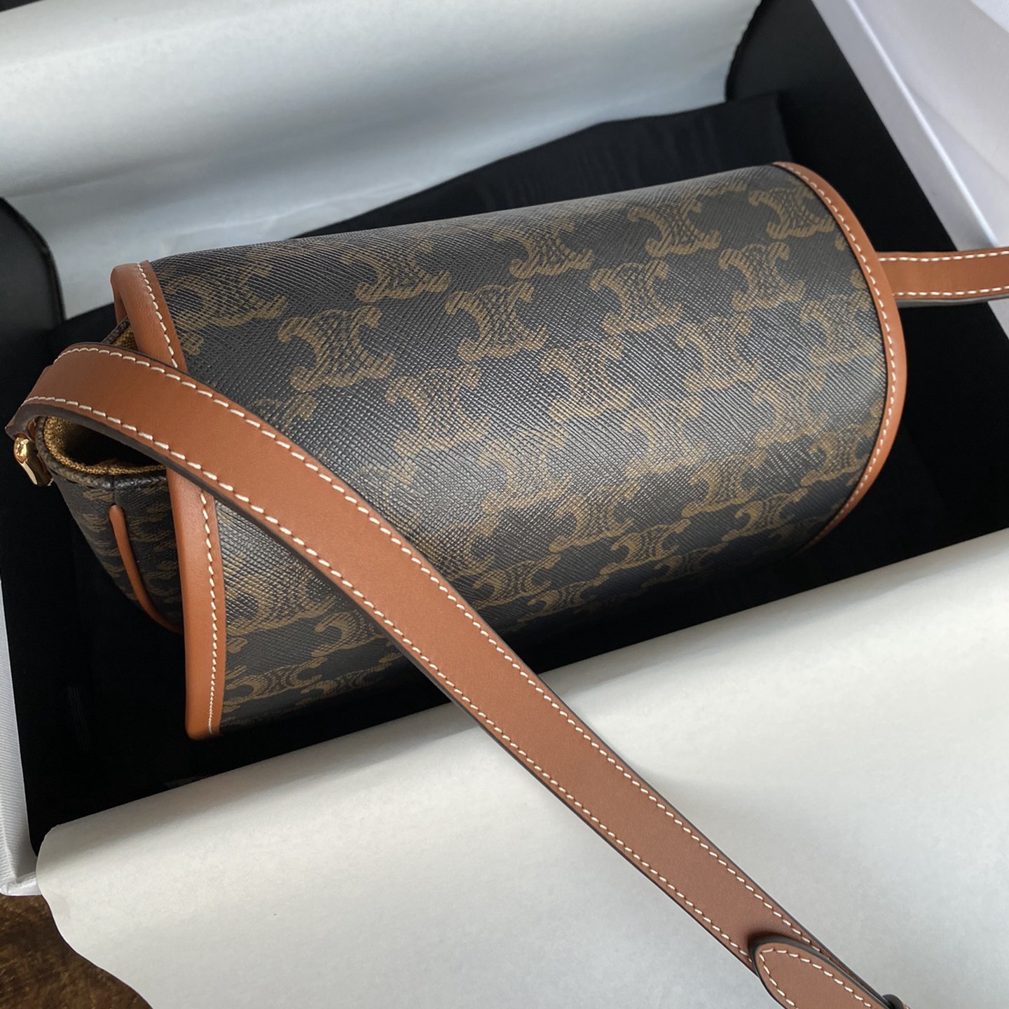 Folco經典老花馬鞍包_2