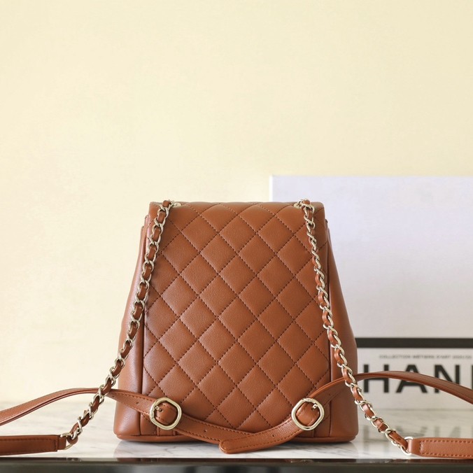 青蛙包雙肩包大號巧克力色_2