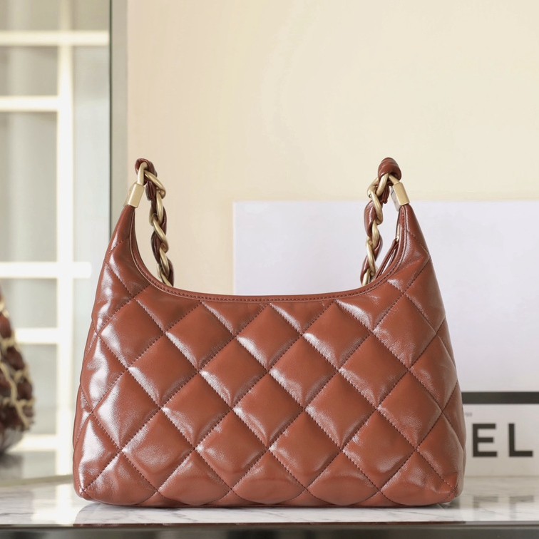 24A 流浪腋下包 中號焦糖色_2