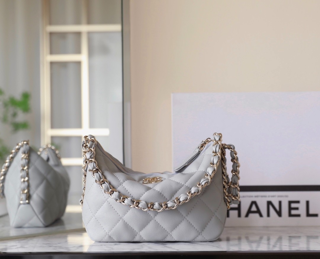 24P春夏 Hobo腋下包 灰色_3