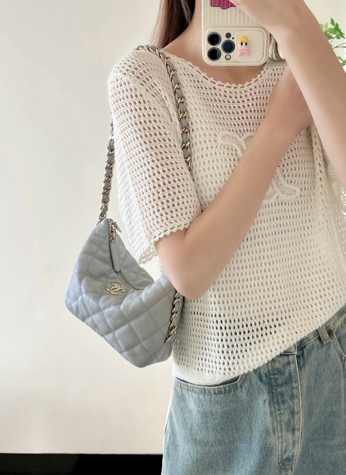 24P春夏 Hobo腋下包 灰色_9