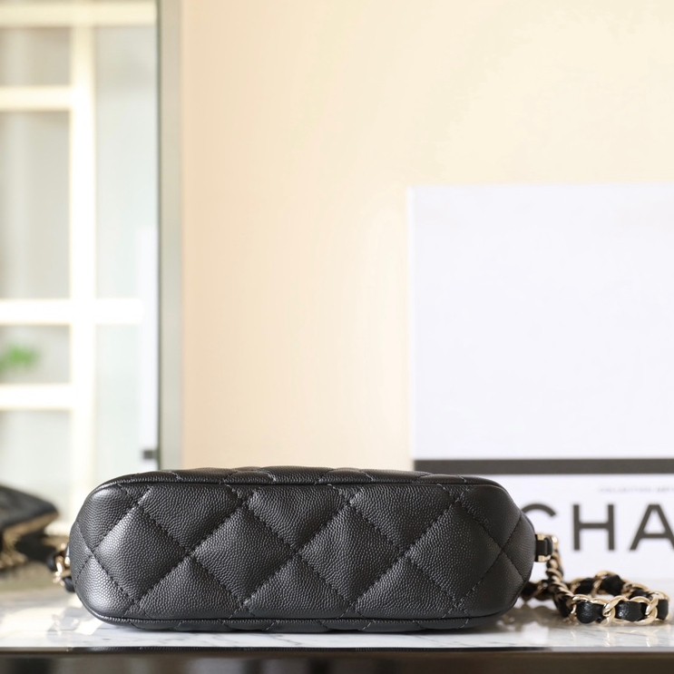 24P Hobo腋下包餃子包小號黑金_5