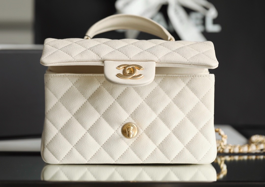 Mini口蓋包手提手腕米色_4