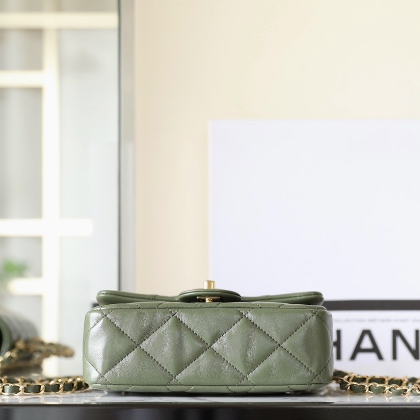 24B秋冬擰鏈手柄口蓋小號古巴綠_4