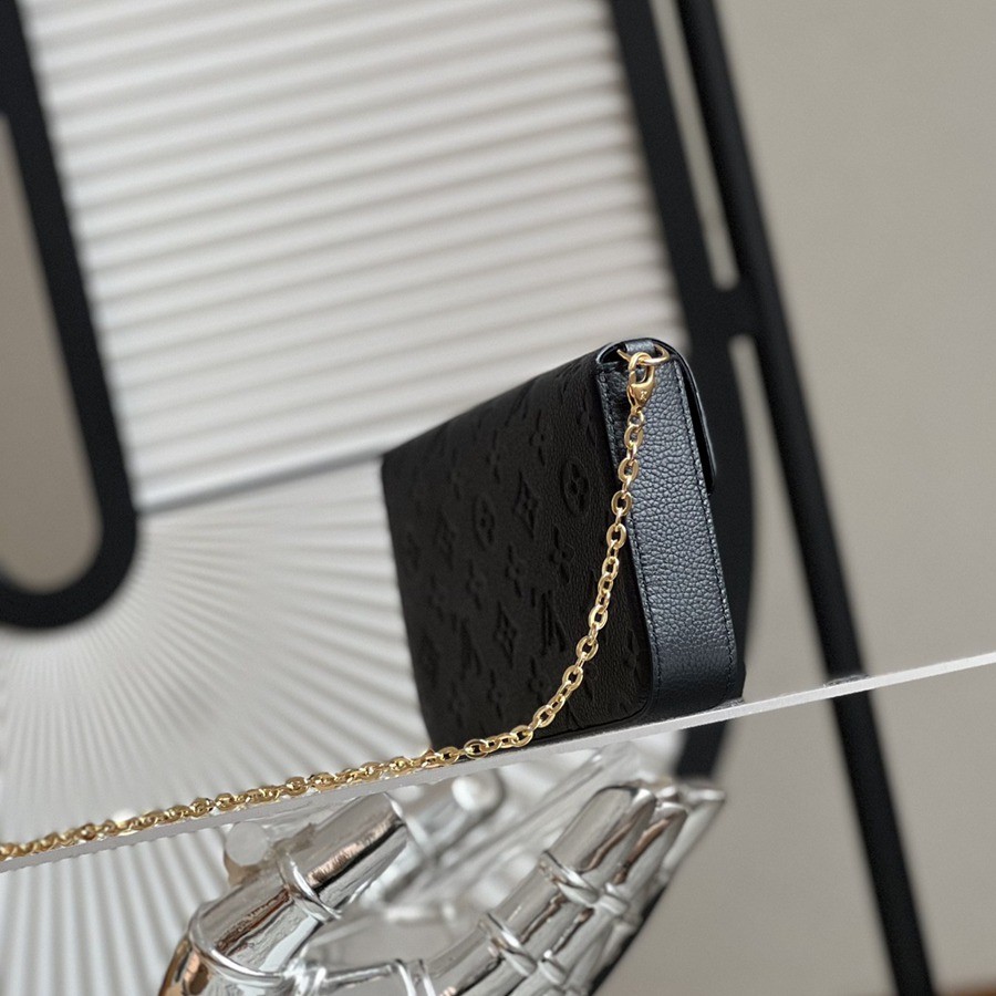 M64064 Felicie Pochette三合一鏈條包黑色_2