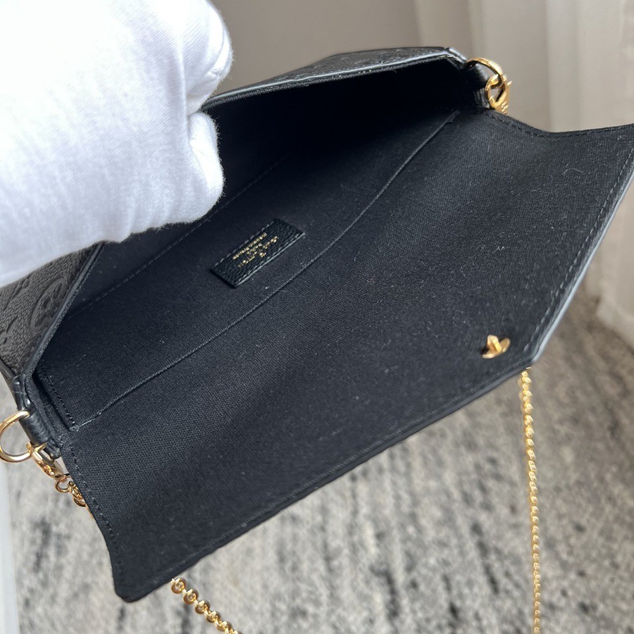 M64064 Felicie Pochette三合一鏈條包黑色_5