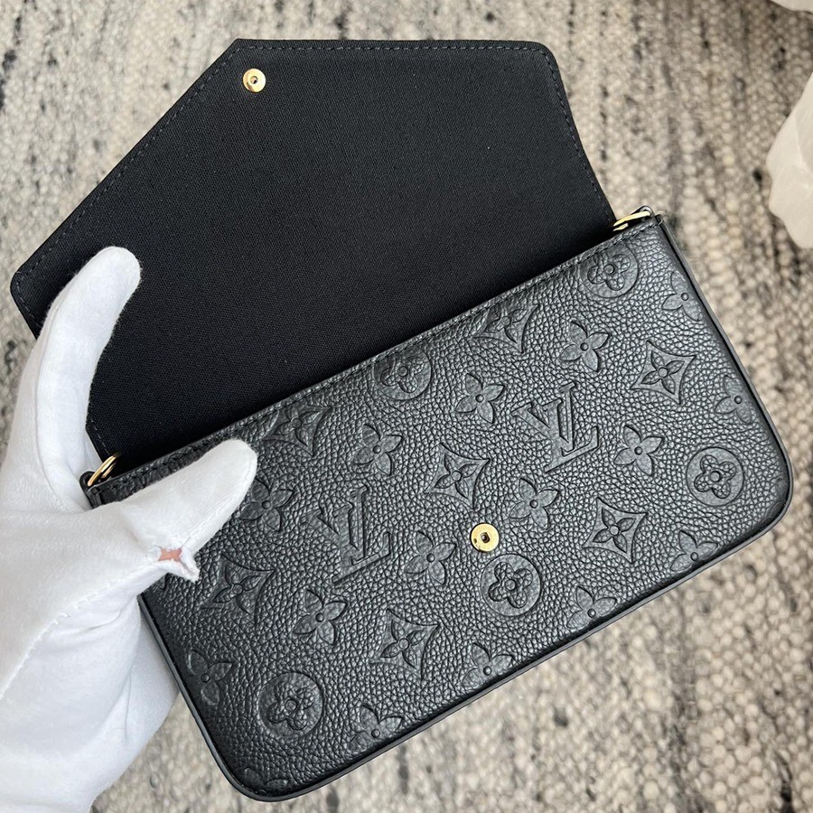 M64064 Felicie Pochette三合一鏈條包黑色_7