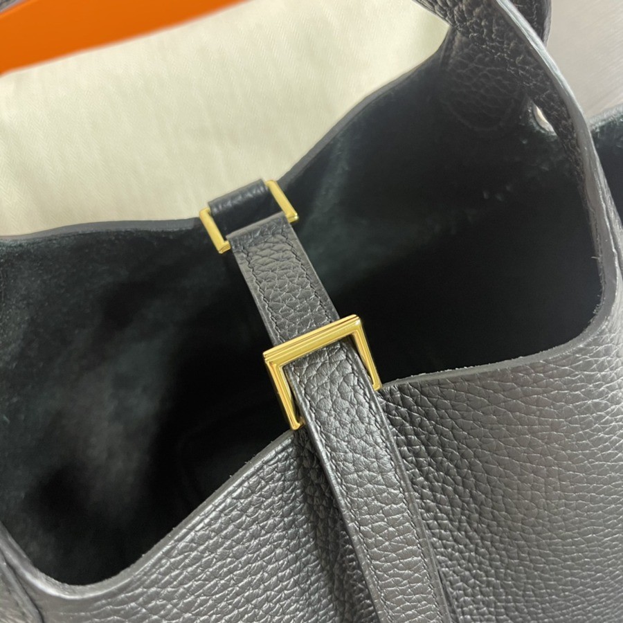 菜籃子Picotin 18 黑色金扣 TC皮_5