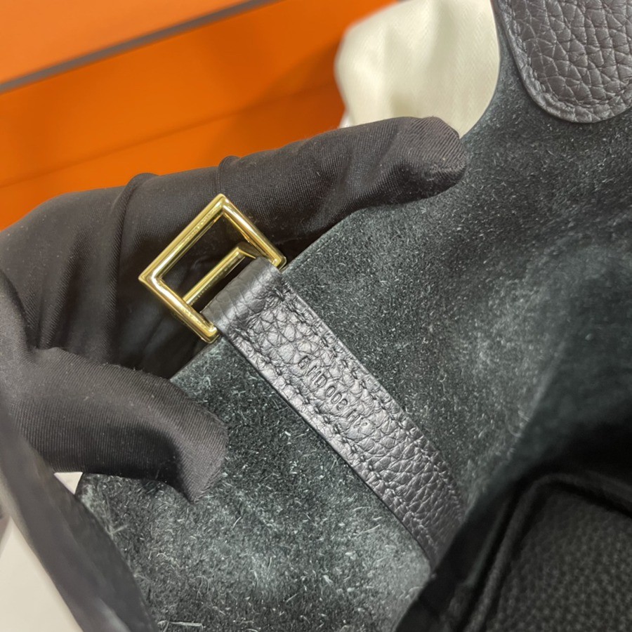 菜籃子Picotin 18 黑色金扣 TC皮_6