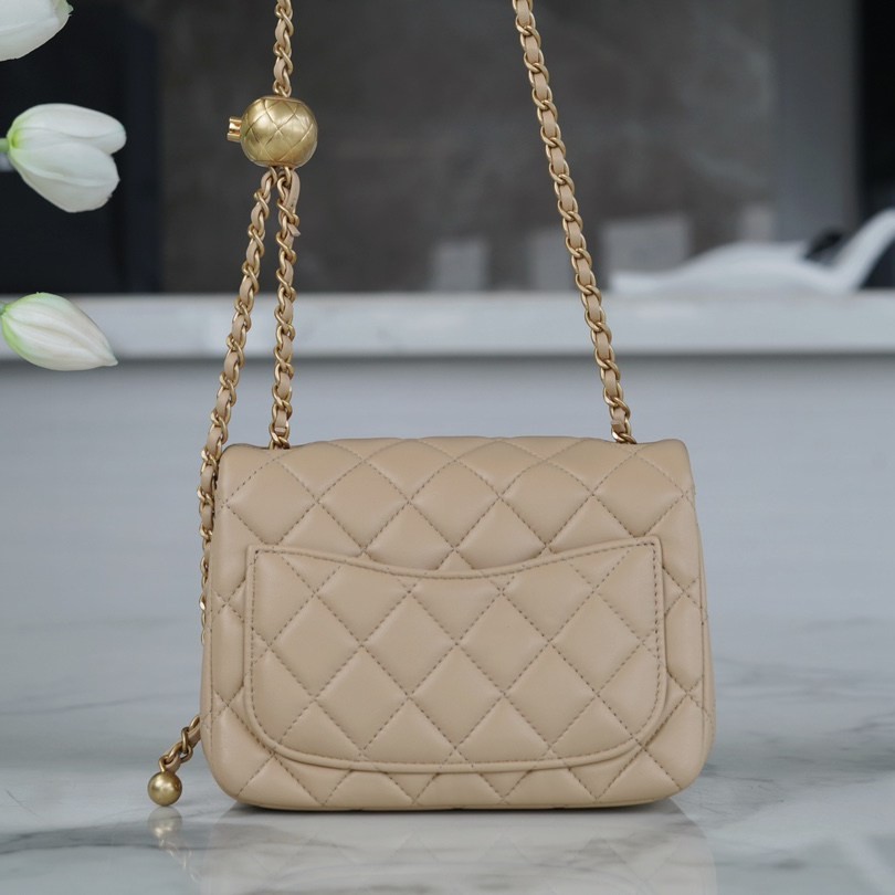 23K金屬球方胖子杏色_3