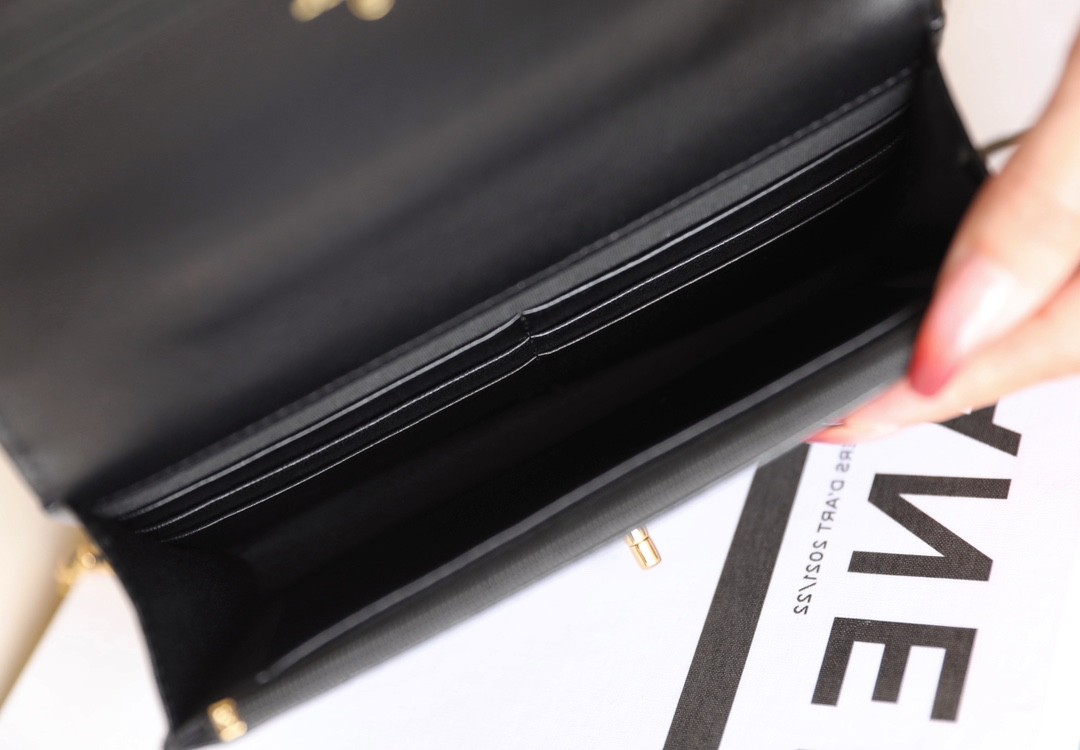 24B秋冬擰鏈手柄鏈條包Woc黑色_6