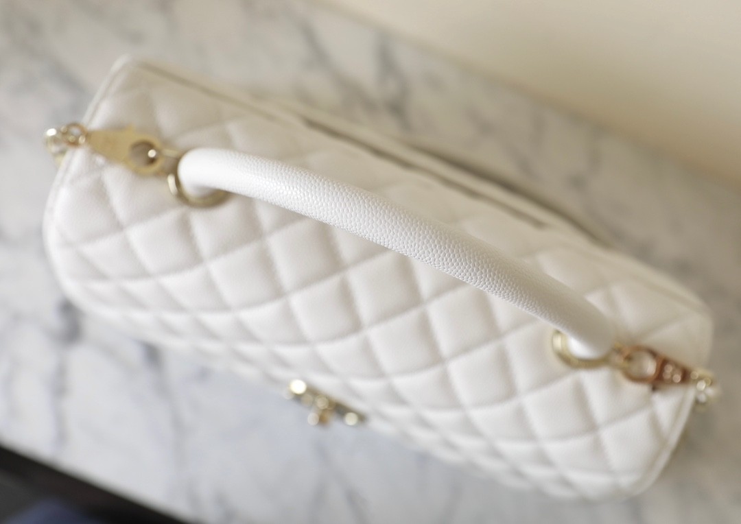 24A新版 CocoHandle手提口蓋包 白色 中號_6