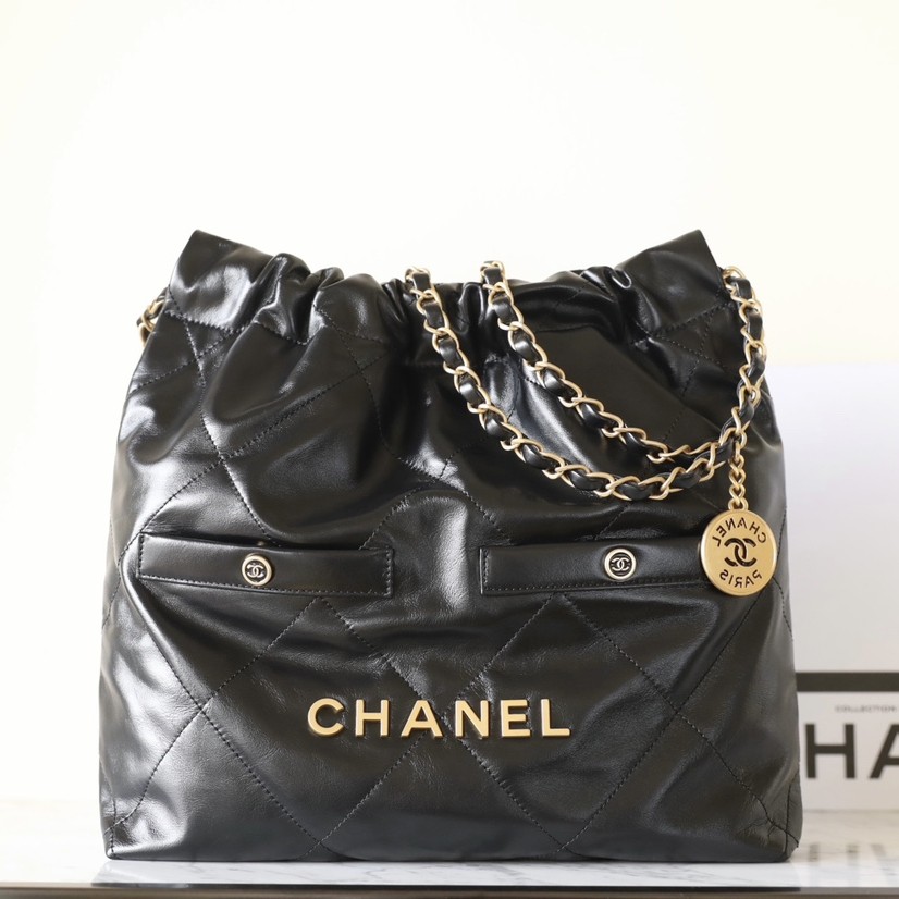 24B秋冬 雙口袋22Bag黑色 小號_4