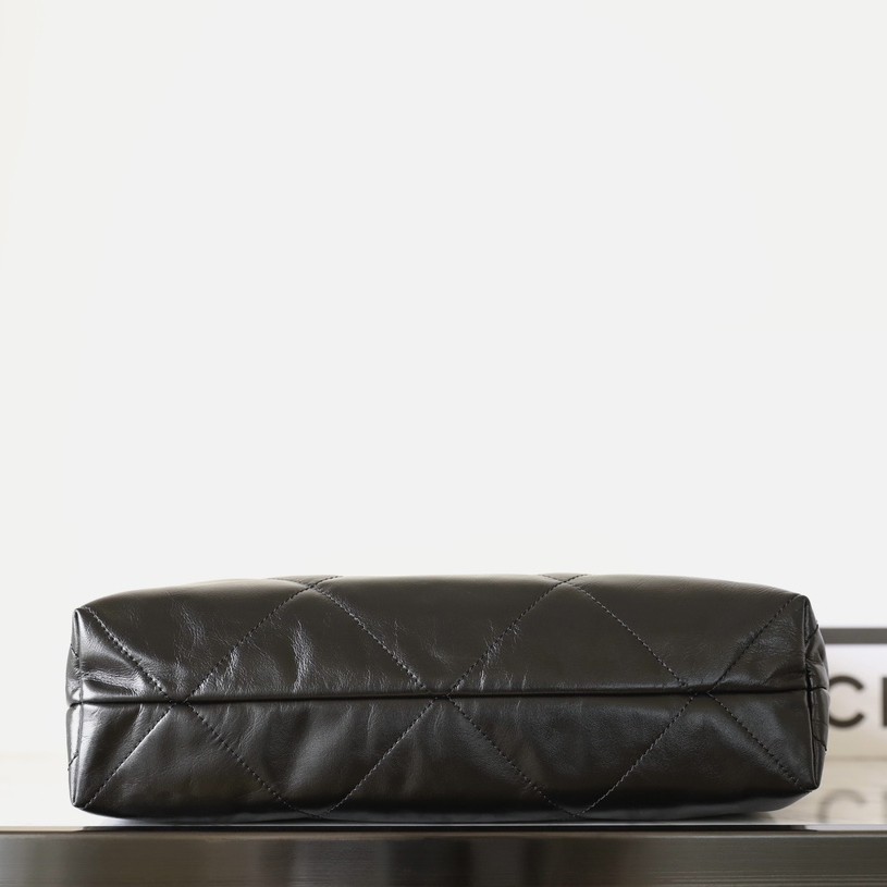 24B秋冬 雙口袋22Bag黑色 小號_8