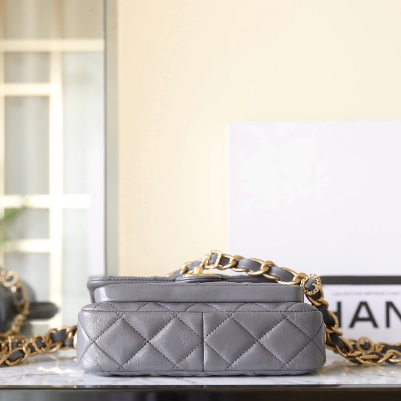 24A手柄郵差包小號 灰色_7