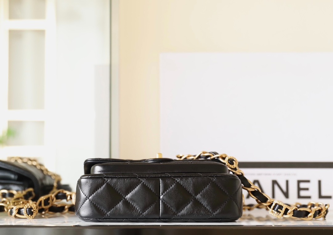 24A 手柄郵差包小號 黑色_8