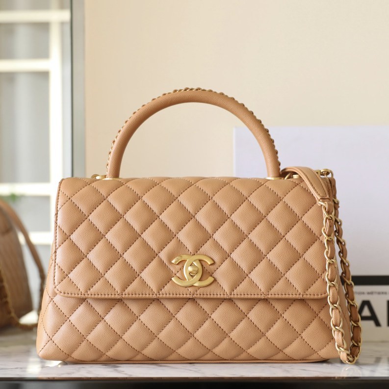 Cocohandle穿鏈手柄口蓋 焦糖色中號_1