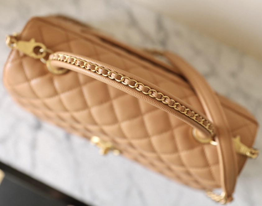 Cocohandle穿鏈手柄口蓋 焦糖色中號_5