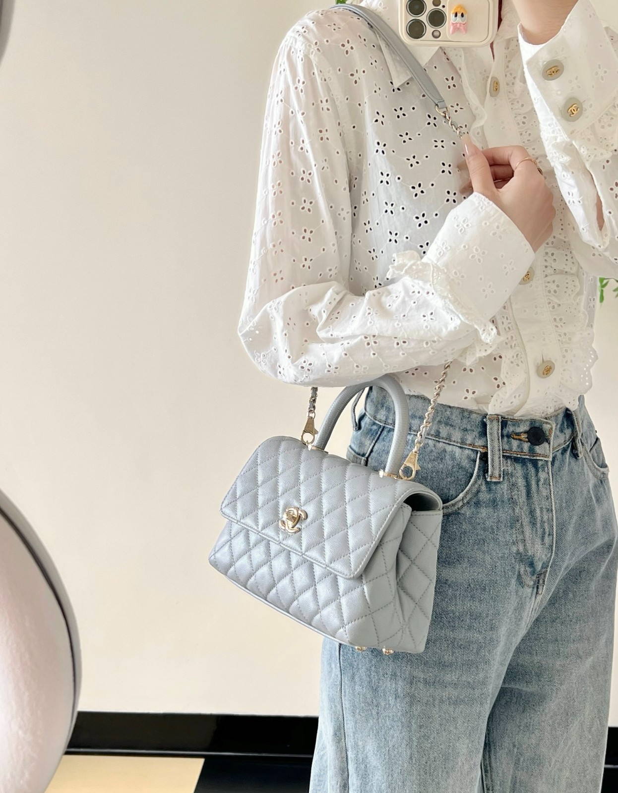 24P CocoHandle淺灰色/蜥蜴紋手柄小號_8