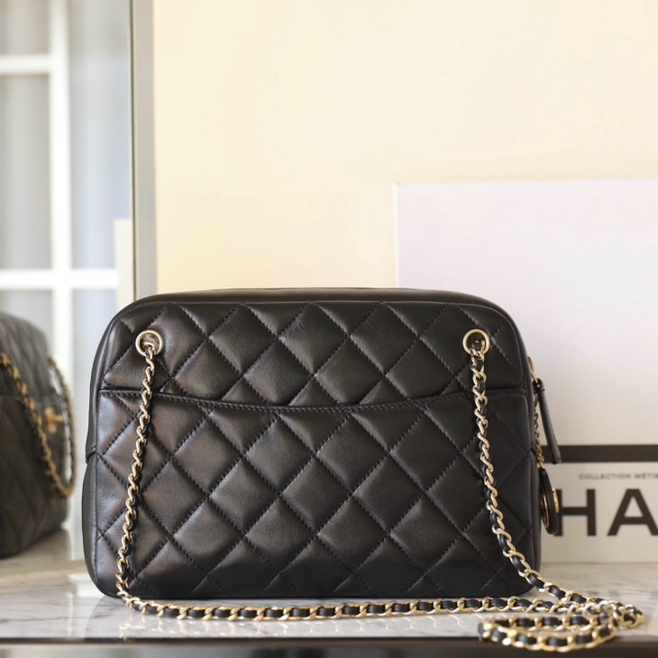 24K 金幣相機包 黑色中號_4