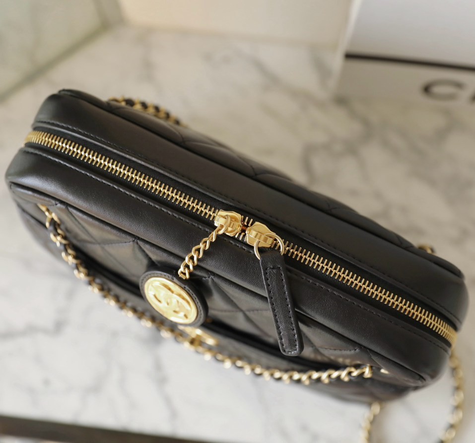 24K 金幣相機包 黑色中號_5