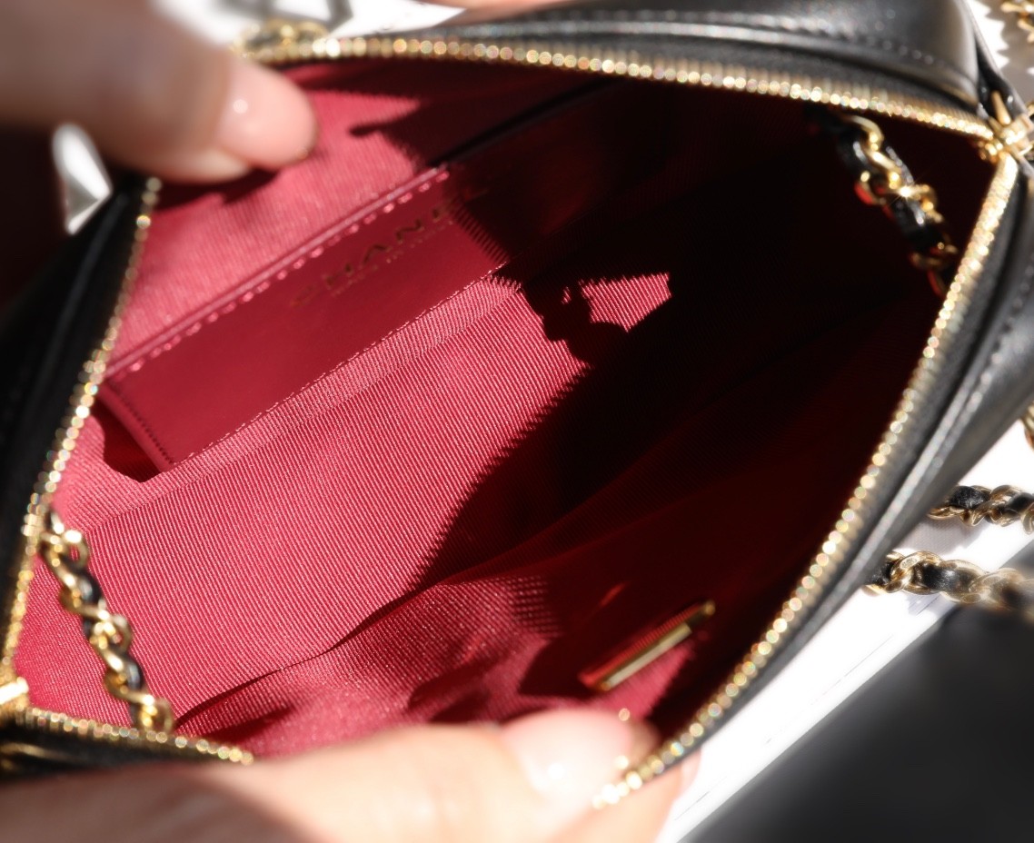 24K 秋冬金幣相機包Mini黑色_7