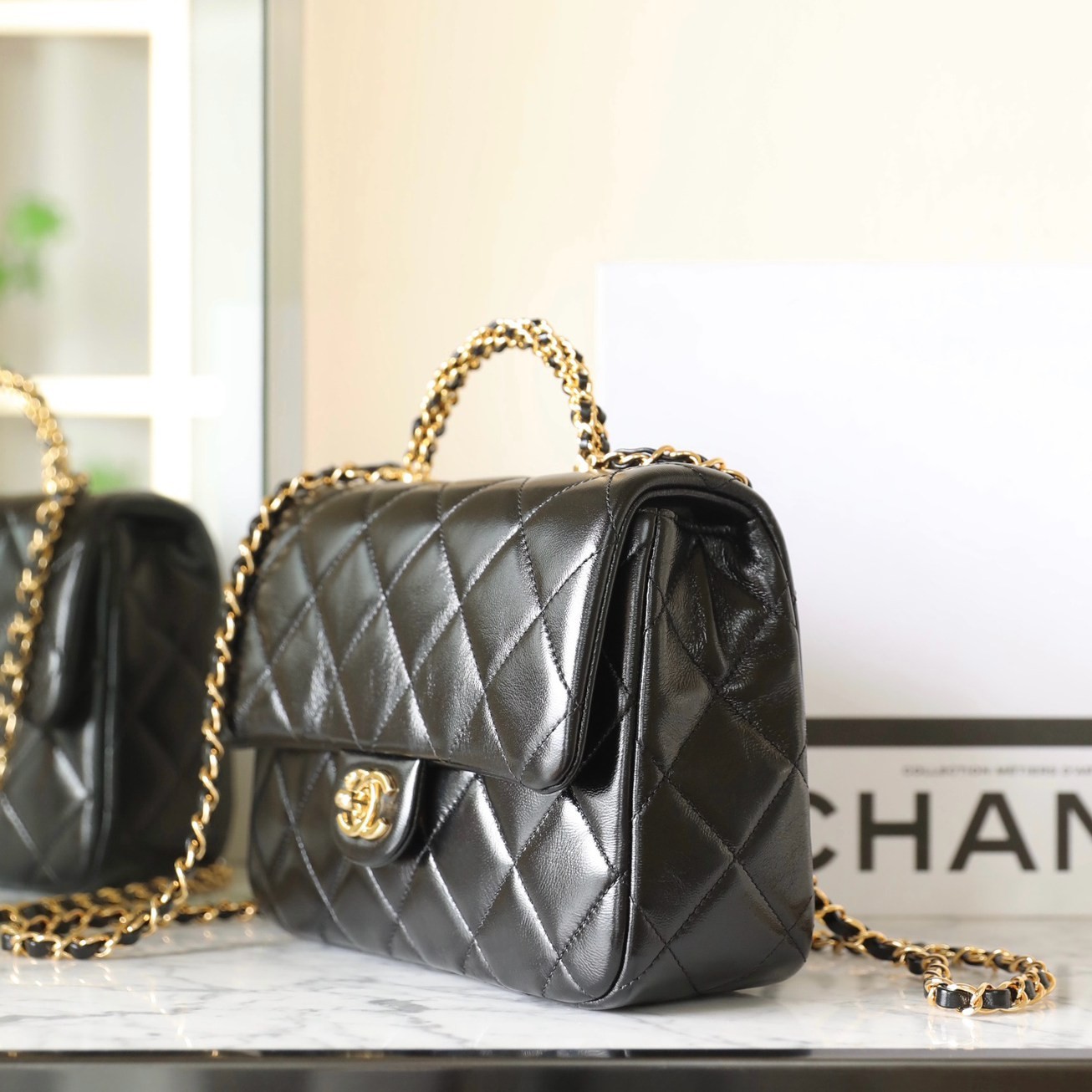 24B秋冬擰鏈手柄包大號 黑色_4