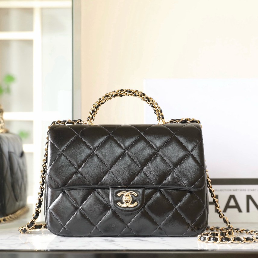 24B秋冬擰鏈手柄包大號 黑色_1