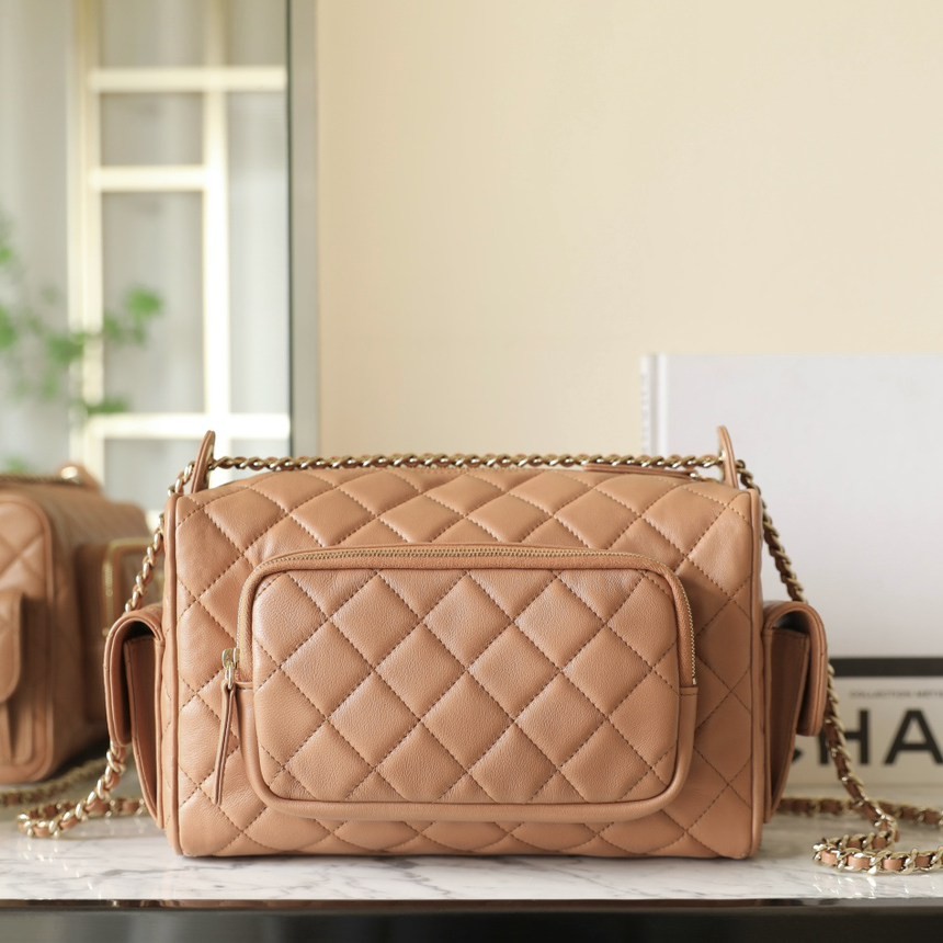 24K 雙袋相機包大號 焦糖色_6