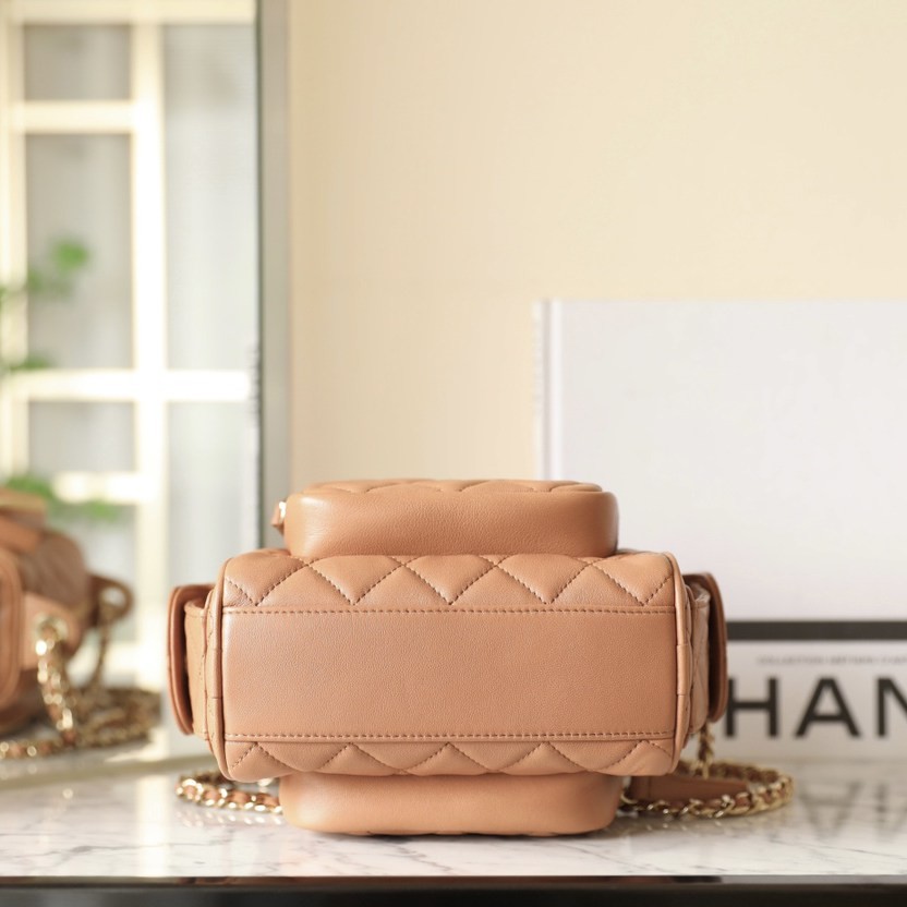 24K 雙袋相機包小號 焦糖色_7