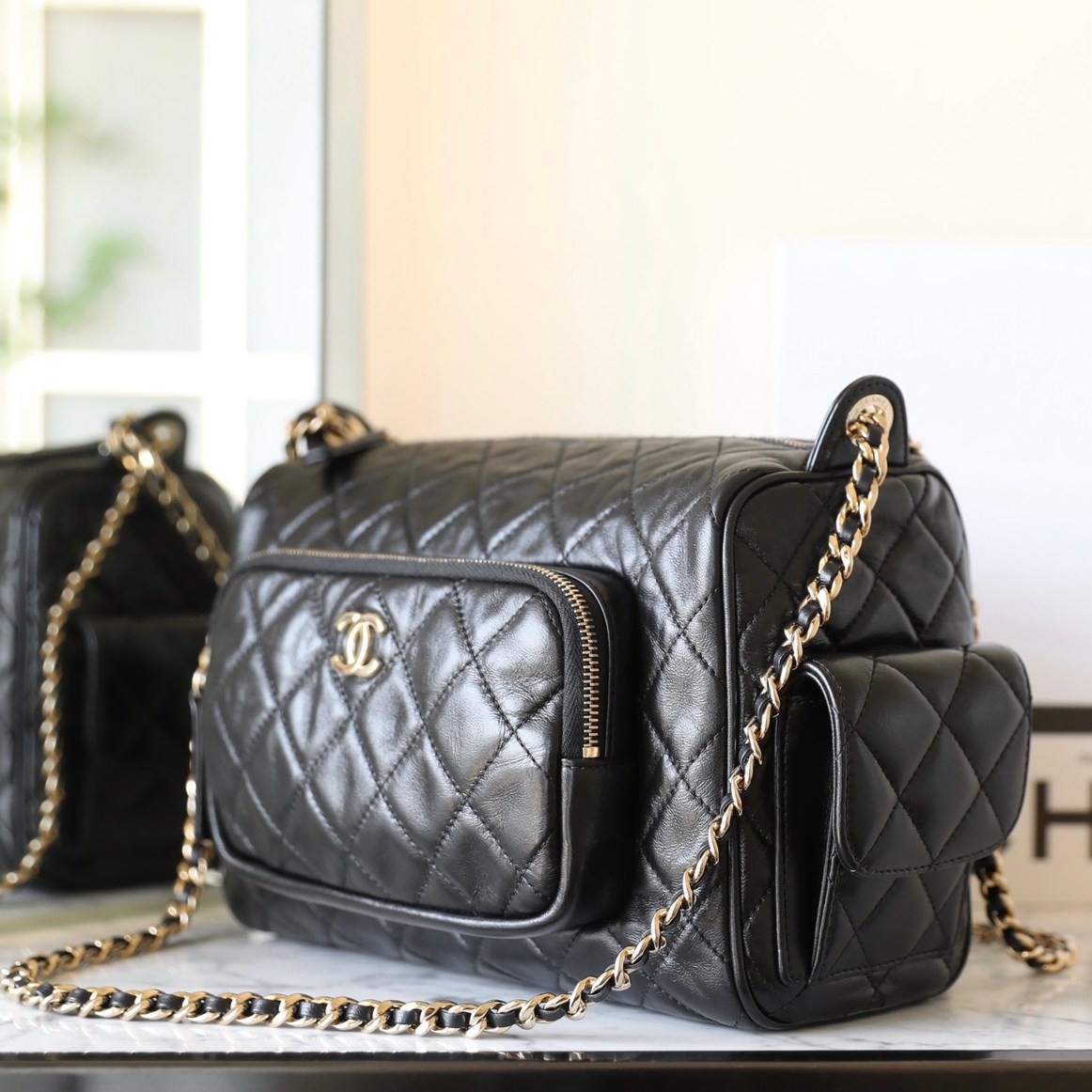 24K 雙袋相機包大號 黑色_3