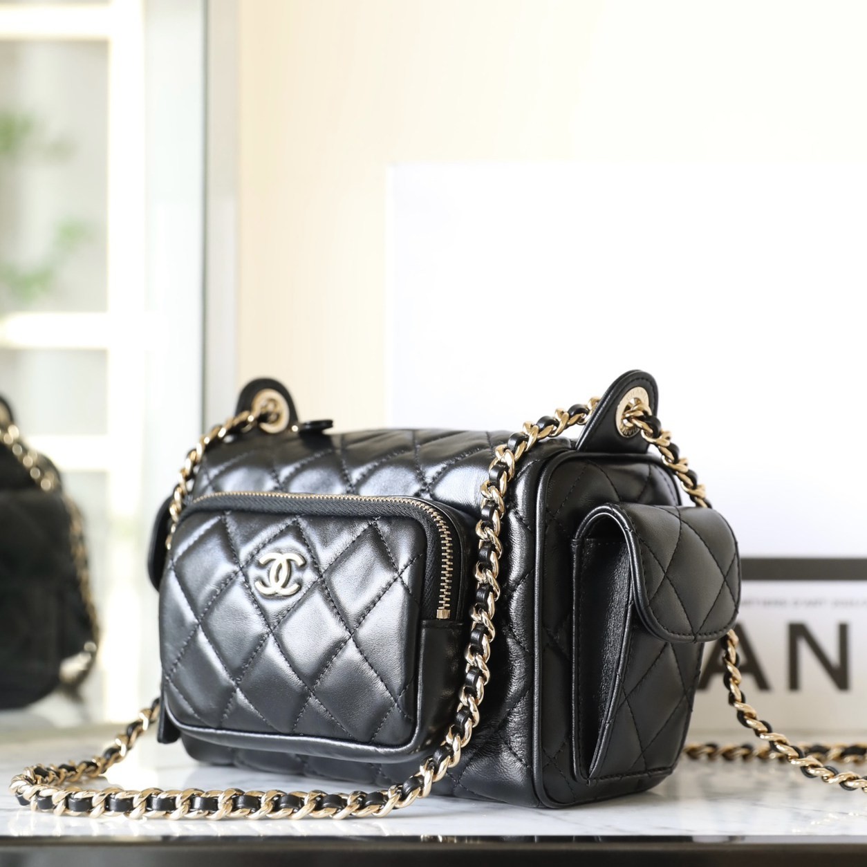 24K 雙袋相機包小號 黑色_5