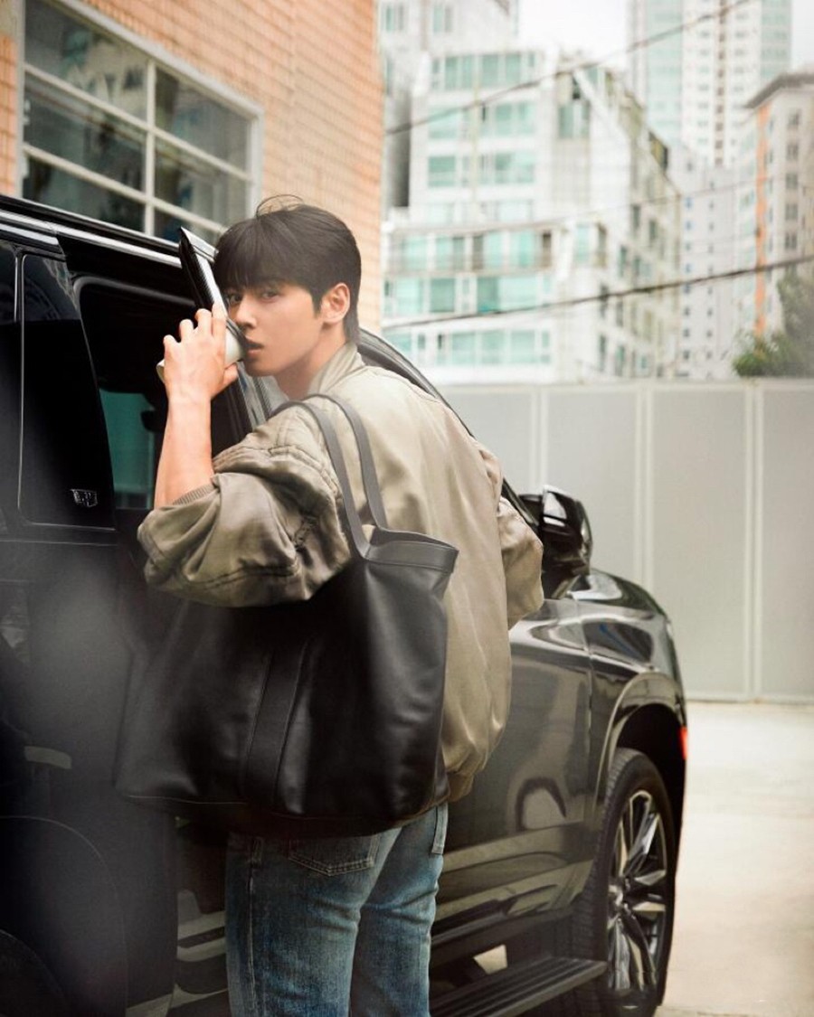 Y皮革托特包 黑色_11