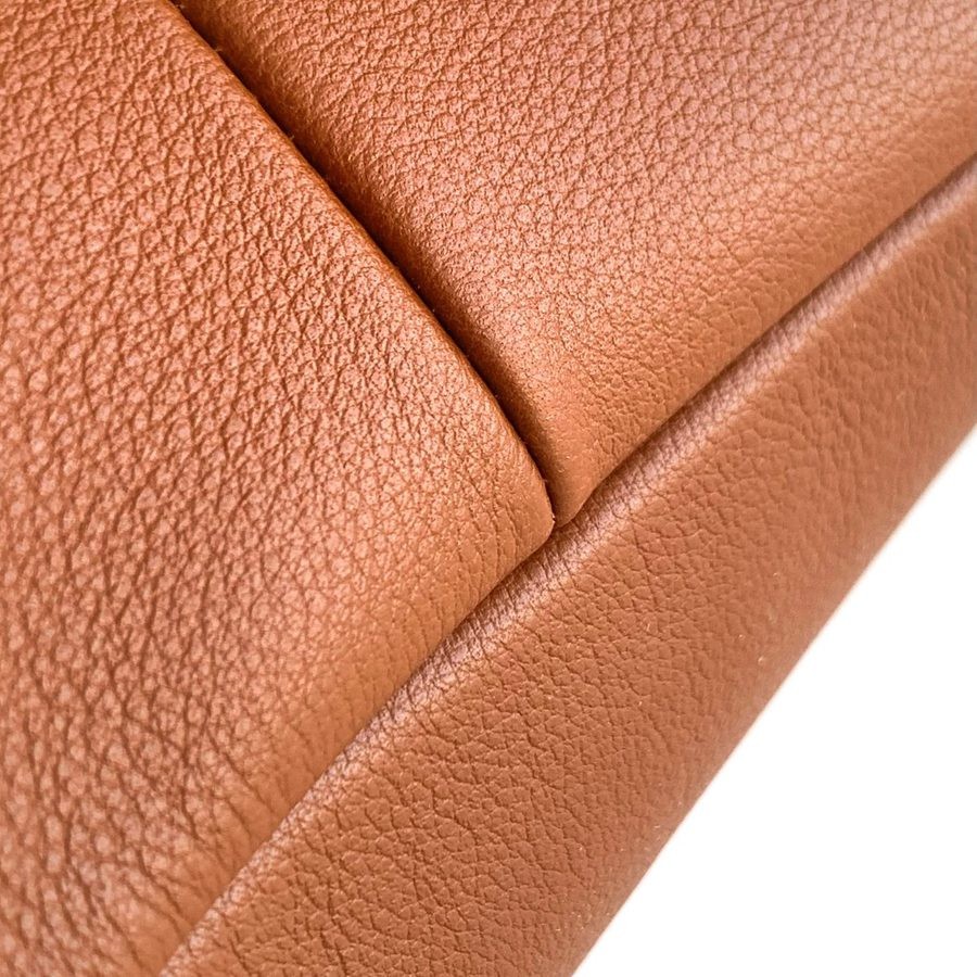 Y皮革托特包 棕色_6