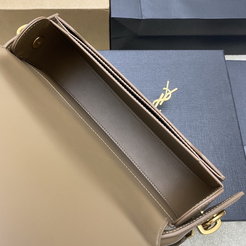 Voltaire Box Saint Laurent肩背包 深木色_7