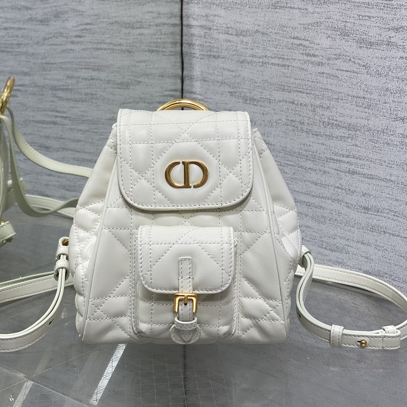 Caro 雙肩包奶白色_1