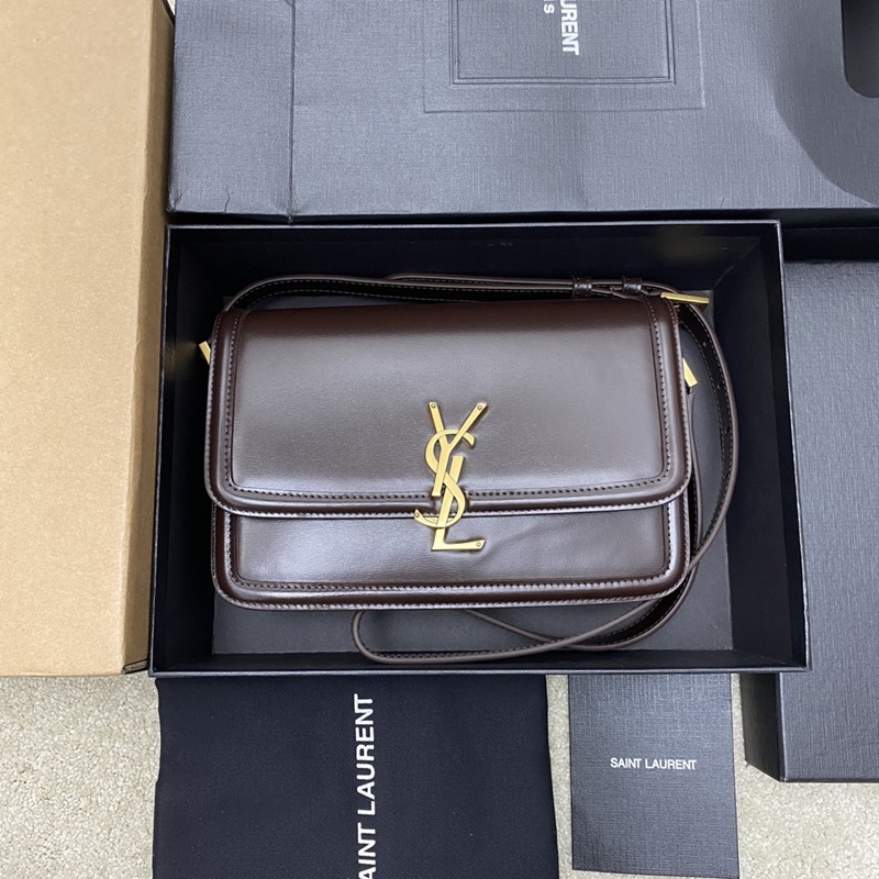 Solferino Box 中號肩背包 赤霞珠紅_1