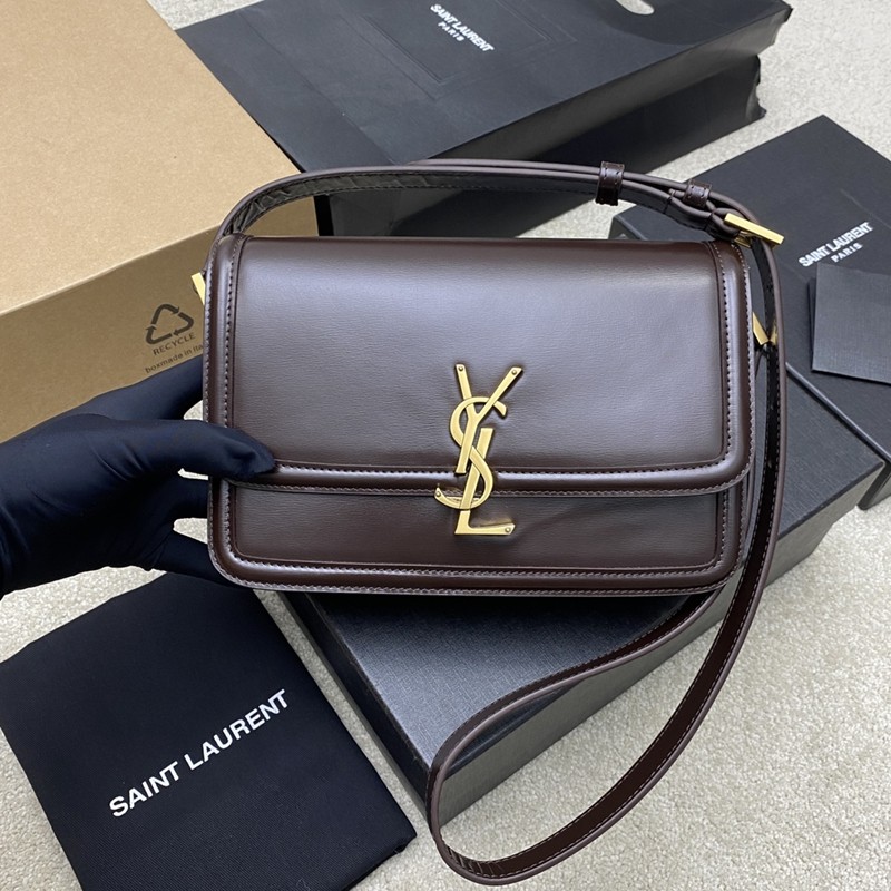 Solferino Box 中號肩背包 赤霞珠紅_2