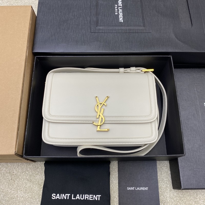 Solferino Box Saint Laurent中號肩背包 復古白_1