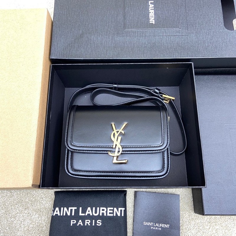 Solferino Box 小號肩背包 黑金_1