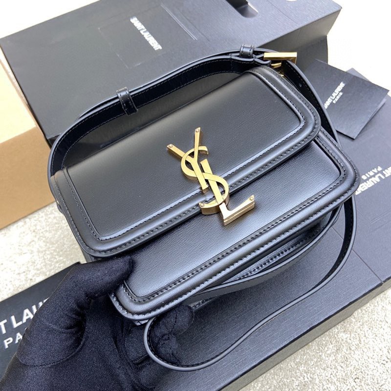 Solferino Box 小號肩背包 黑金_6