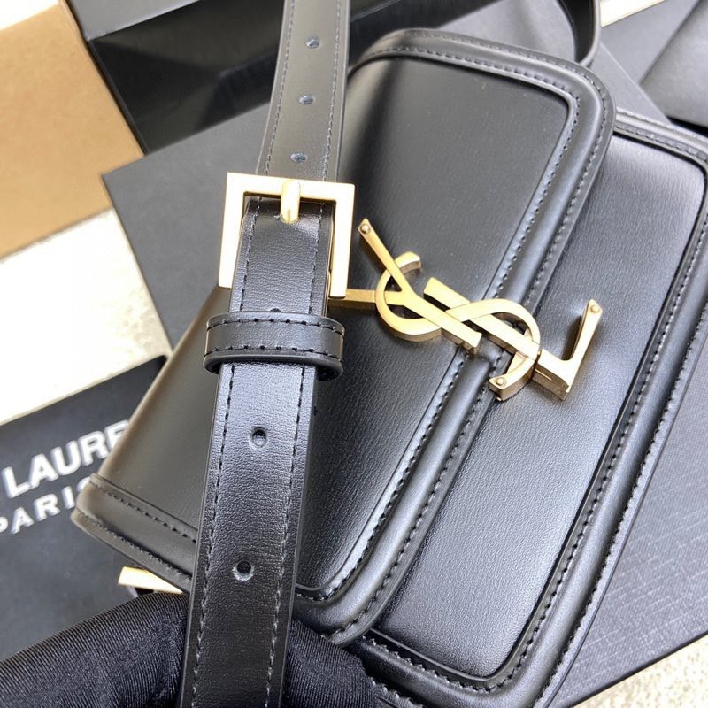 Solferino Box 小號肩背包 黑金_7