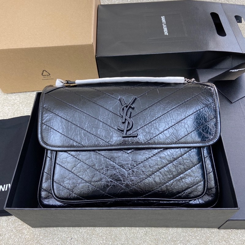 Niki大號復古銀手袋_1