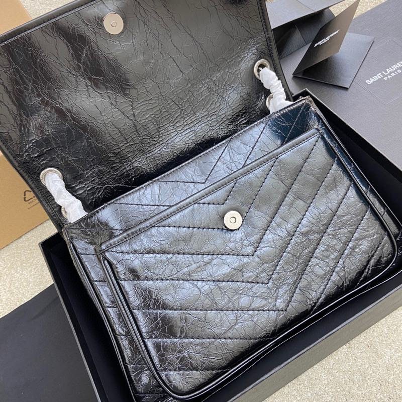 Niki大號復古銀手袋_3